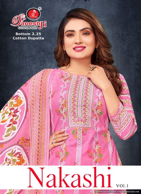 Nakashi Vol 1 By Ganeshji Pure Printed Cotton Dress Material Wholesale Shop In Surat Catalog